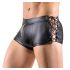 Svenjoyment - Boxer Negru Mat cu Șiret Lateral