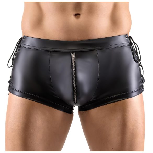 Svenjoyment - boxer bărbați șnur lateral - aspect mat - negru - XL