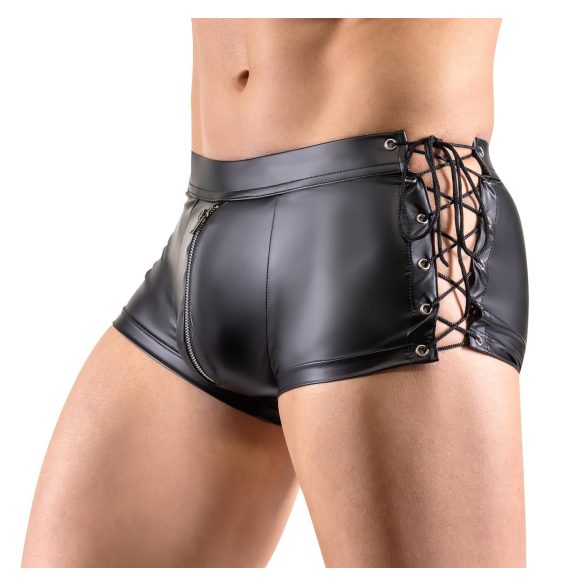 Svenjoyment - boxer bărbați șnur lateral - aspect mat - negru - XL