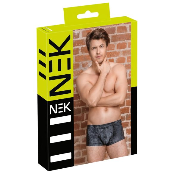 NEK - boxeri cu model piele de șarpe (negru) - M