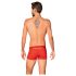 Boxeri Obsessive roșii, transparenți pe lateral - L/XL