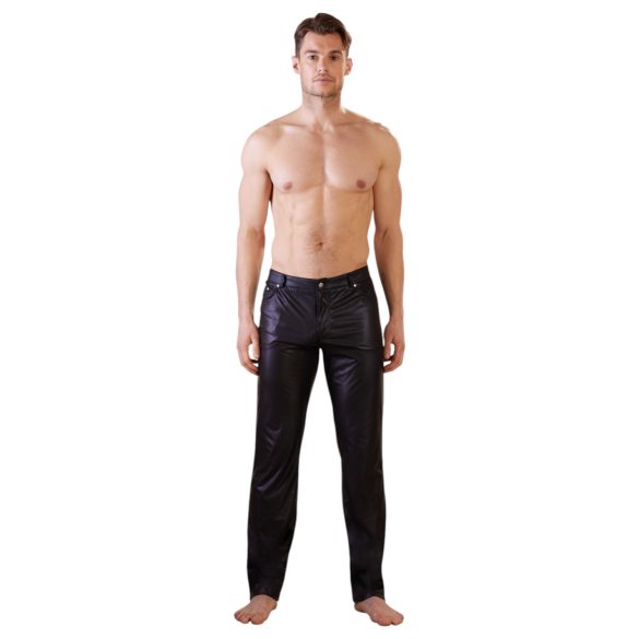 NEK - pantaloni cu efect lucios (negru)