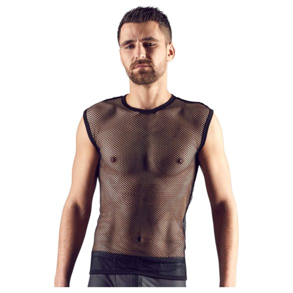 Svenjoyment - bluză sexy din plasă - negru