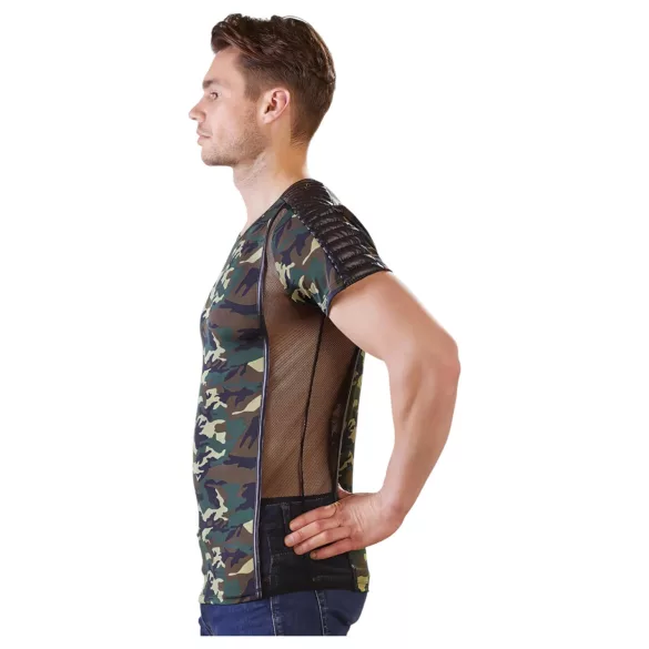 NEK - tricou camuflaj pentru bărbați (verde-maro) - 2XL