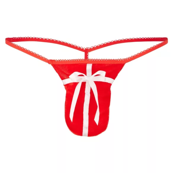 Tanga roșie de Crăciun cadou pentru bărbați (S-L)