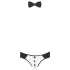 Svenjoyment - costum tanga bărbați chelner - negru-alb - L