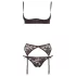 Cottelli - Set erotic 3 piese - negru - 85C/L