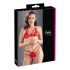 Cottelli - set sutien din dantelă deschis (roșu) - XL