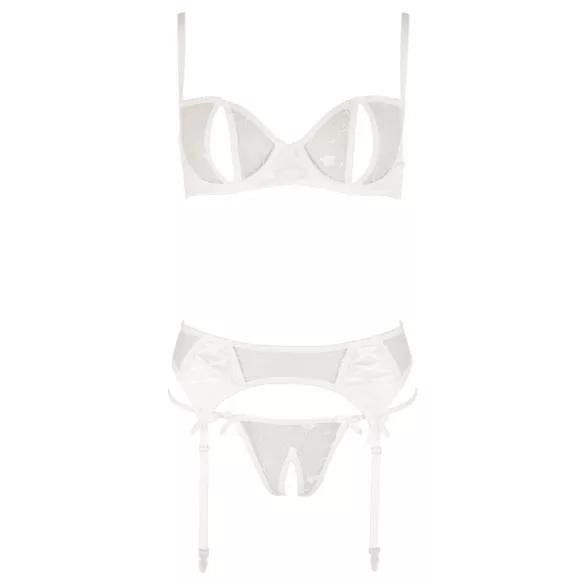 Abierta Fina - set lenjerie cu sutien - model provocator - negru - 80B/M