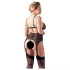 Cottelli Plus Size - Set lenjerie sexy dantelă - negru