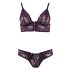 Cottelli - Set lenjerie sutien dantelă florală - mov