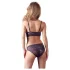 Cottelli - Set lenjerie sutien dantelă florală - mov - L