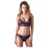 Cottelli - Set lenjerie sutien dantelă florală - mov - XL