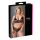 Set lenjerie dantelată mărime mare, negru - Cottelli Plus Size - XXL