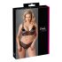Set lenjerie dantelată mărime mare, negru - Cottelli Plus Size - XXL