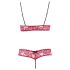 Cottelli - Set sutien erotic din dantelă - roșu - M