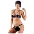 Cottelli - Set sutien cu inele metalice - negru - 85B/L