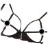 Abierta Fina - set sutien magic din dantelă strălucitoare (negru) - XL