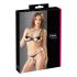 Cottelli - set sutien brodat strălucitor - negru - M