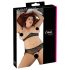 Set Cottelli Plus Size Perlă - Sutien Negru Seducător - 2XL