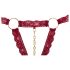 Cottelli - set sutien deschis cu inele metalice (roșu)