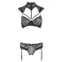 Cottelli - set sutien dantelat cu guler (negru) - 85B/L