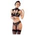Cottelli - set sutien dantelat cu guler (negru) - 75C/S
