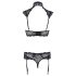 Cottelli - set sutien dantelat cu guler (negru) - 75C/S
