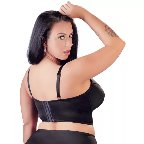 Cottelli Plus Size - sutien cu dantelă și bretele (negru) - 85E