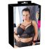 Cottelli Plus Size - sutien cu dantelă și bretele (negru) - 90F