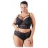 Cottelli Plus Size - sutien cu dantelă și bretele (negru) - 90F