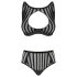Petite Noir Exclusive - set sutien cu dungi (negru)