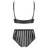Petite Noir Exclusive - set sutien cu dungi (negru)