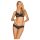 Obsessive - Set lenjerie sexy cu sutien din dantelă cu model floral - negru