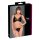 Cottelli - Set sutien dantelat transparent (negru) - L