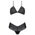 Set bikini dantelă Eco Kerria - negru - L/XL