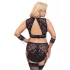 Cottelli Bondage Plus Size - set sutien dantelă (negru)