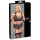 Cottelli Bondage Plus Size - set sutien dantelă (negru) - 3XL