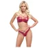 Cottelli Party - set sutien cu efect lucios - roșu