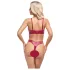 Cottelli Party - set sutien cu efect lucios - roșu