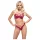Cottelli Party - set sutien cu efect lucios - roșu - 80B/M