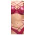 Cottelli Party - set sutien cu efect lucios - roșu - 85B/L