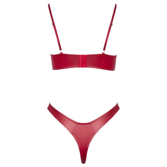 Cottelli Party - set sutien cu efect lucios - roșu - 85B/L