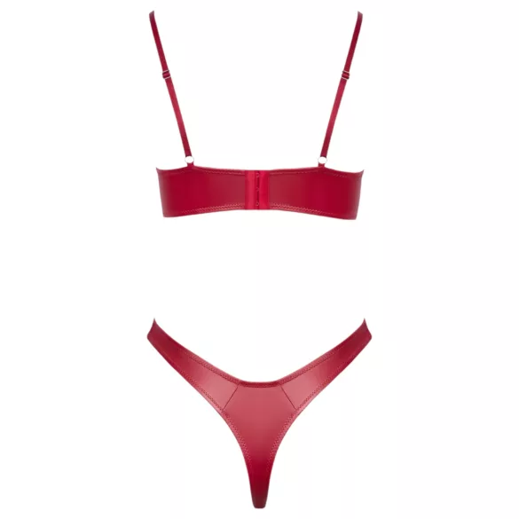 Cottelli Party - set sutien cu efect lucios - roșu - 85B/L