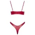 Cottelli Party - set sutien cu efect lucios - roșu - 85B/L