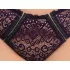 Cottelli Plus Size - Set sutien transparent cu model (mov)
