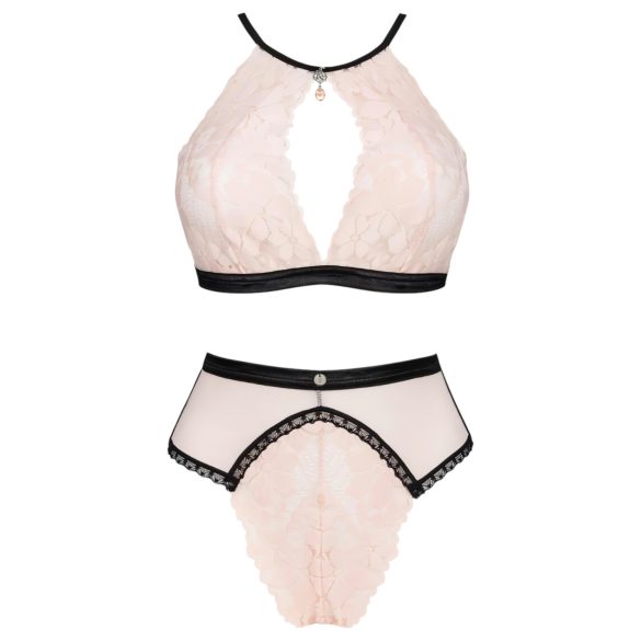 Obsessive - set lenjerie intimă - sutien și chilot - roz - L/XL