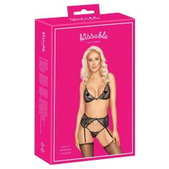 Kissable - set lenjerie (negru)