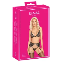 Kissable - set de lenjerie intimă (negru)
