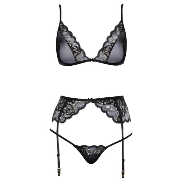 Kissable - set lenjerie (negru)